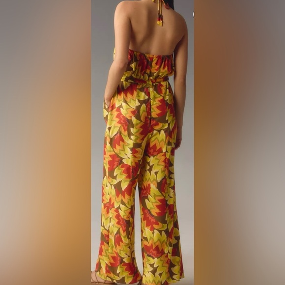 Farm rio fruit print jumpsuit classic casual NWT 200$ designer boho fall party - Picture 4 of 5